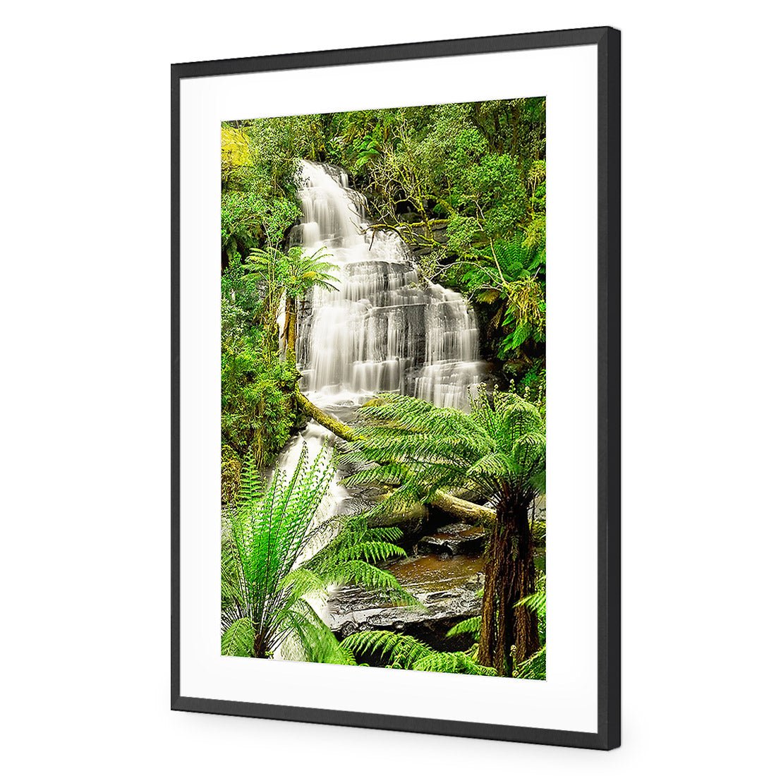 Triplet Falls Otway - Wall Art Designs - 769_AR_V WAD_AP - 030 - MAT_45x30_S - 2538 - BLK