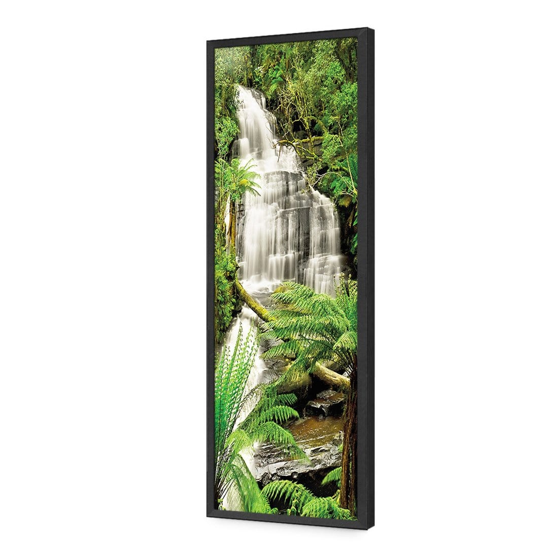 Triplet Falls Otway (Long) - Wall Art Designs - 769_AL_V WAD_AP - 030 - EDG_90x30_S - 2538 - BLK