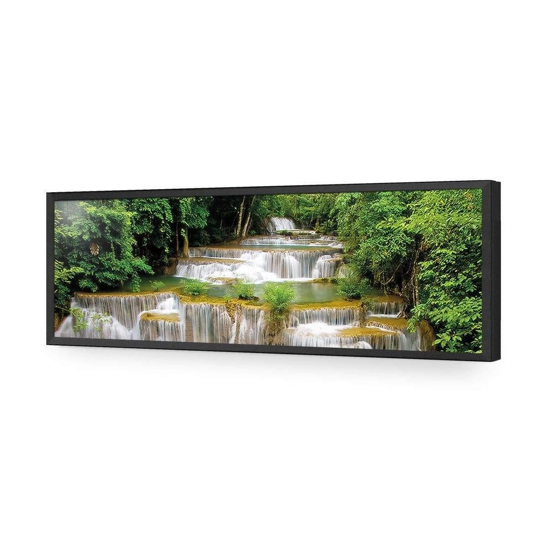 Tropical Waterfall - Horizontal (Long) - Wall Art Designs - 1167_AL_H WAD_AP - 030 - EDG_90x30_S - 2538 - BLK