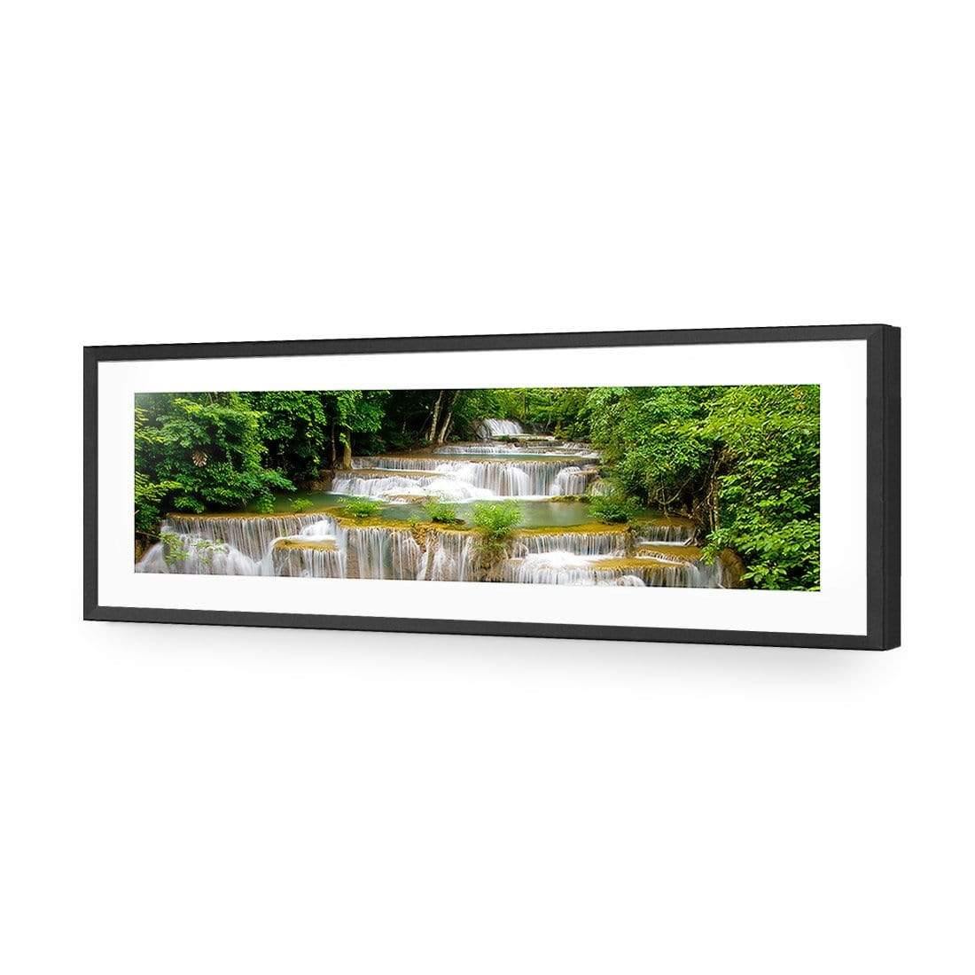 Tropical Waterfall - Horizontal (Long) - Wall Art Designs - 1167_AL_H WAD_AP - 030 - MAT_90x30_S - 2538 - BLK