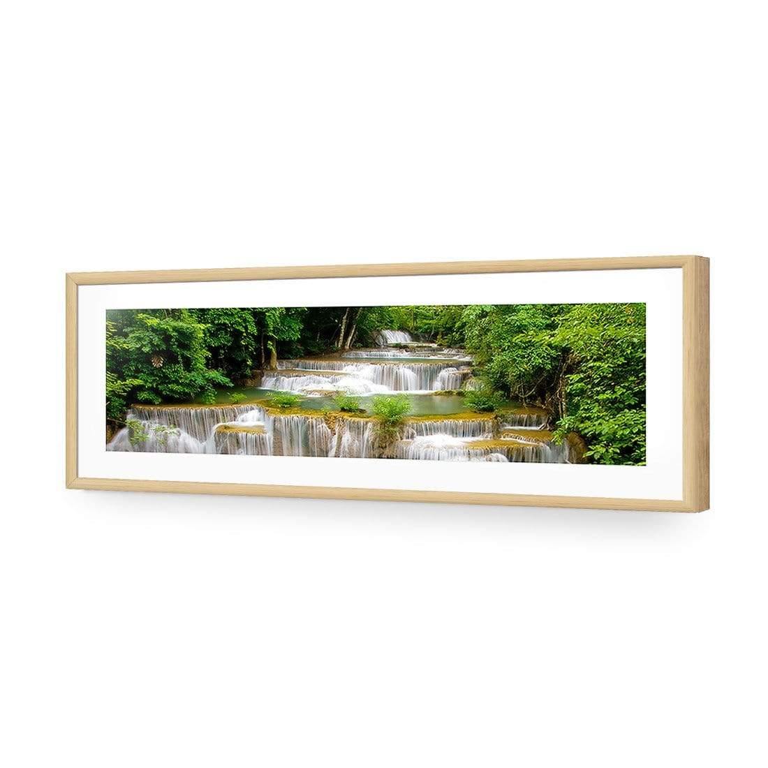 Tropical Waterfall - Horizontal (Long) - Wall Art Designs - 1167_AL_H WAD_AP - 030 - MAT_90x30_S - 2538 - OAK