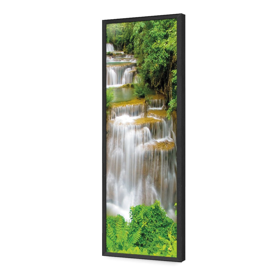 Tropical Waterfall - Vertical (Long) - Wall Art Designs - 1167_AL_V WAD_AP - 030 - EDG_90x30_S - 2538 - BLK