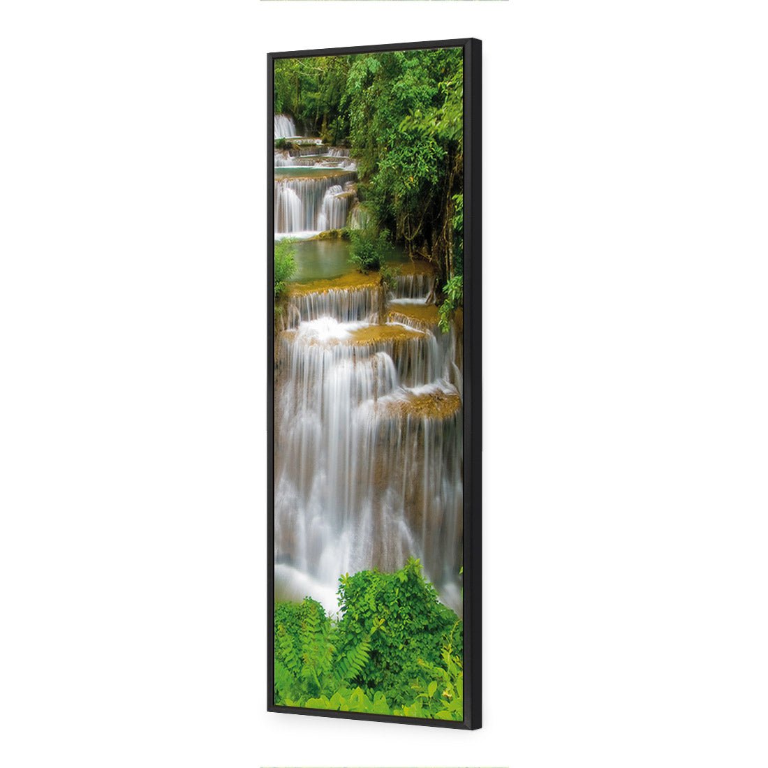 Tropical Waterfall - Vertical (Long) - Wall Art Designs - 1167_AL_V WAD_CP - MPY - 260 - M - S - S_60x20_S - 1550 - BLK