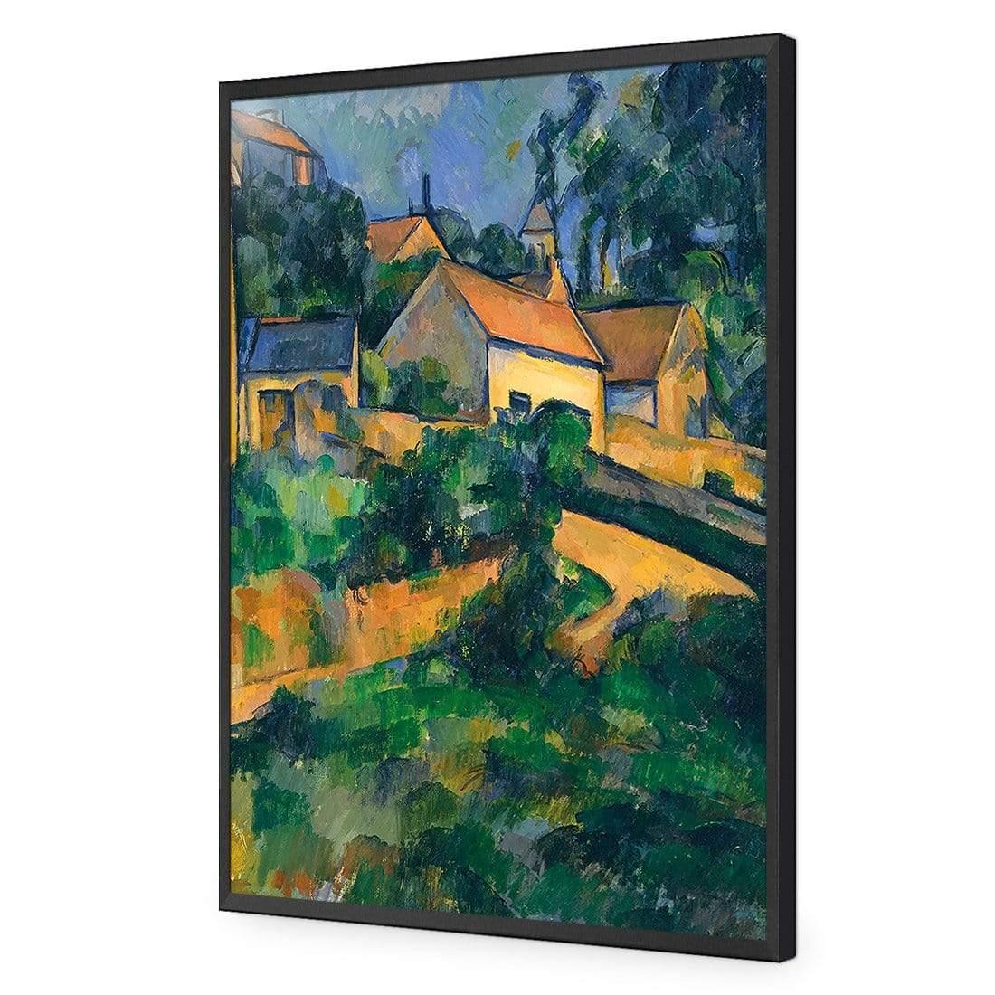 Turning Road at Montgeroult By Cezanne - Wall Art Designs - 3375_AR_V WAD_AP - 030 - EDG_45x30_S - 2538 - BLK