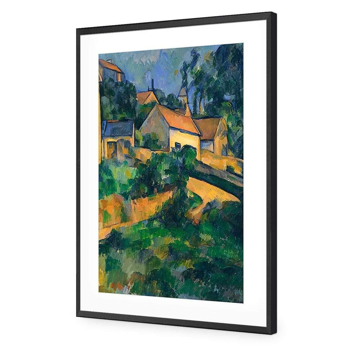 Turning Road at Montgeroult By Cezanne - Wall Art Designs - 3375_AR_V WAD_AP - 030 - MAT_45x30_S - 2538 - BLK