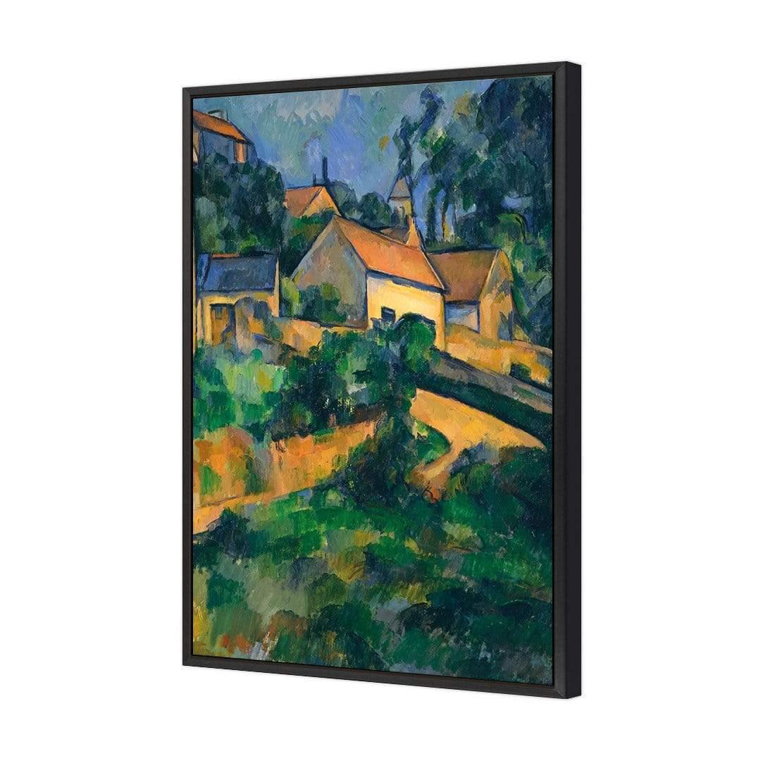 Turning Road at Montgeroult By Cezanne - Wall Art Designs - 3375_AR_V WAD_CP - MPY - 260 - M - S - S_45x30_S - 1550 - BLK