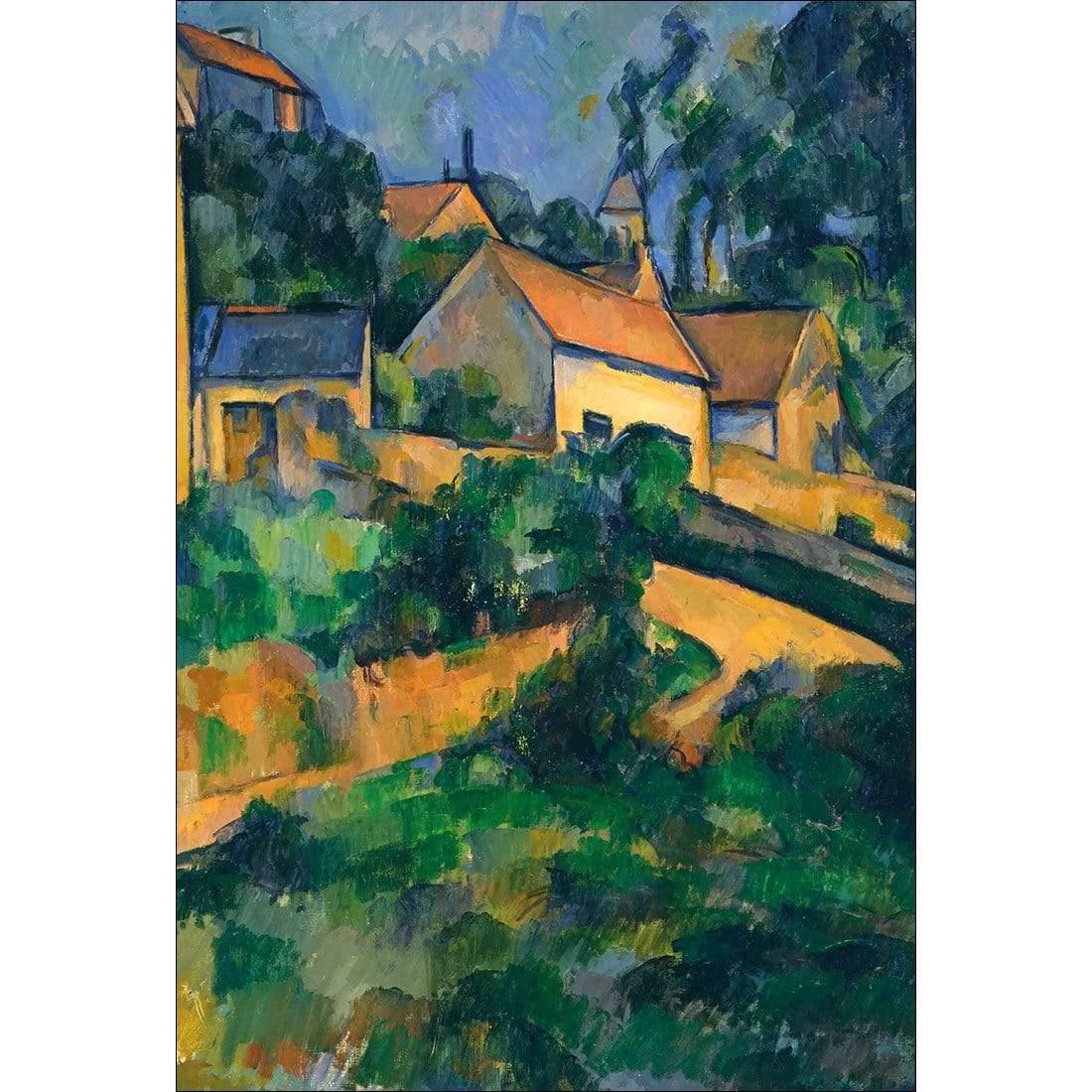 Turning Road at Montgeroult By Cezanne - Wall Art Designs - 3375_AR_V WAD_CP - MPY - 260 - M - S - S_45x30_NONE