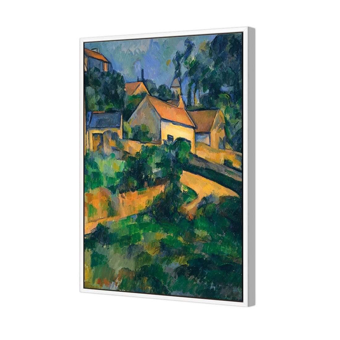 Turning Road at Montgeroult By Cezanne - Wall Art Designs - 3375_AR_V WAD_CP - MPY - 260 - M - S - S_45x30_S - 1550 - WHT