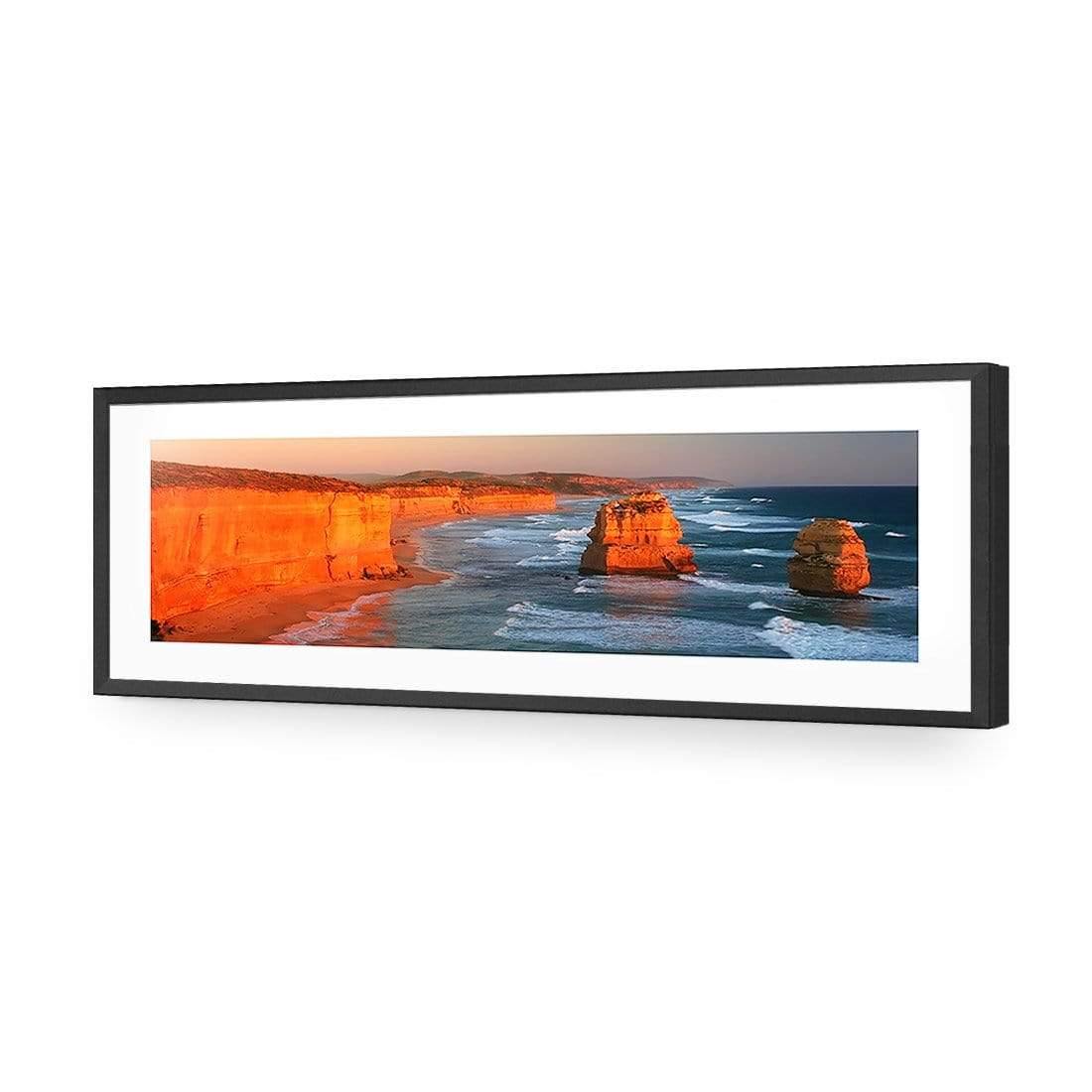 Twelve Apostles at Sunset (long) - Wall Art Designs - 517_AL_H WAD_AP - 030 - MAT_90x30_S - 2538 - BLK