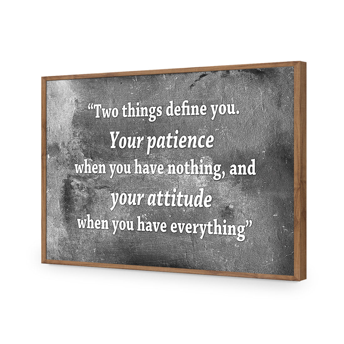 Two Things Define You, Black and White - Wall Art Designs - 1927_BR_H WAD_AP - 030 - EDG_45x30_S - 2538 - NAT