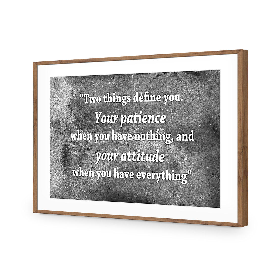 Two Things Define You, Black and White - Wall Art Designs - 1927_BR_H WAD_AP - 030 - MAT_45x30_S - 2538 - NAT