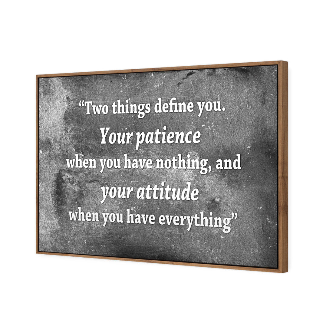 Two Things Define You, Black and White - Wall Art Designs - 1927_BR_H WAD_CP - MPY - 260 - M - S - S_45x30_S - 1550 - NAT