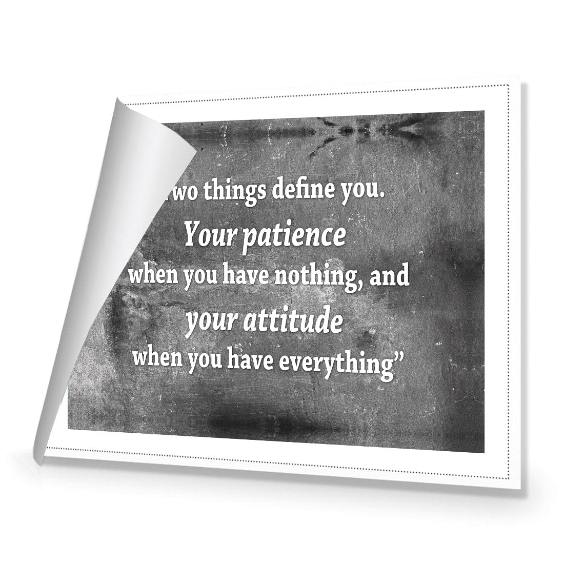 Two Things Define You, Black and White - Wall Art Designs - 1927_BR_H WAD_CP - MPY - 260 - M - R_45x30_NONE