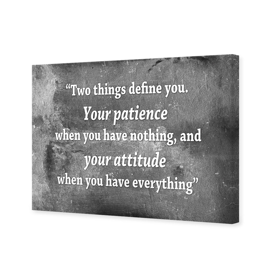 Two Things Define You, Black and White - Wall Art Designs - 1927_BR_H WAD_CP - MPY - 260 - M - S - S_45x30_NONE