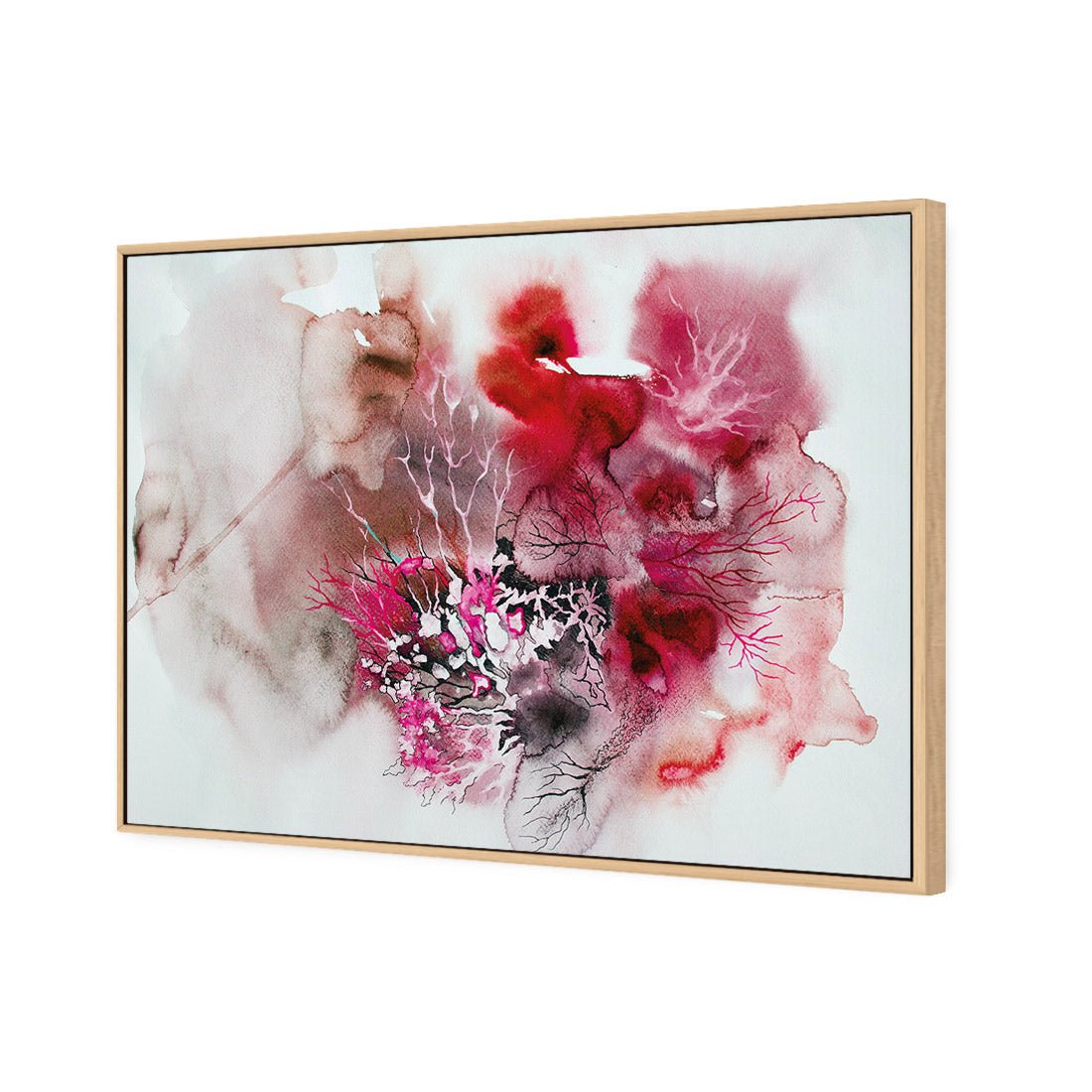 Veins of Life, Magenta - Wall Art Designs - 2206_DR_H WAD_CP - MPY - 260 - M - S - S_45x30_S - 1550 - OAK