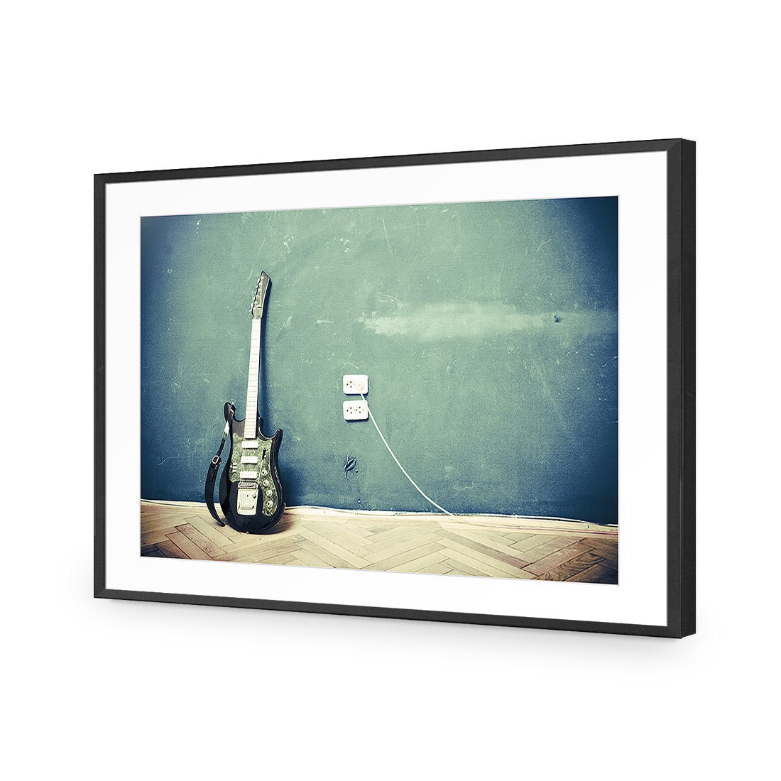 Vintage Guitar - Wall Art Designs - 2682_AR_H WAD_AP - 030 - MAT_45x30_S - 2538 - BLK