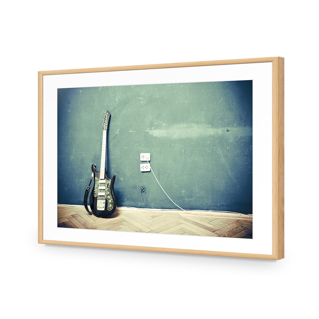 Vintage Guitar - Wall Art Designs - 2682_AR_H WAD_AP - 030 - MAT_45x30_S - 2538 - OAK