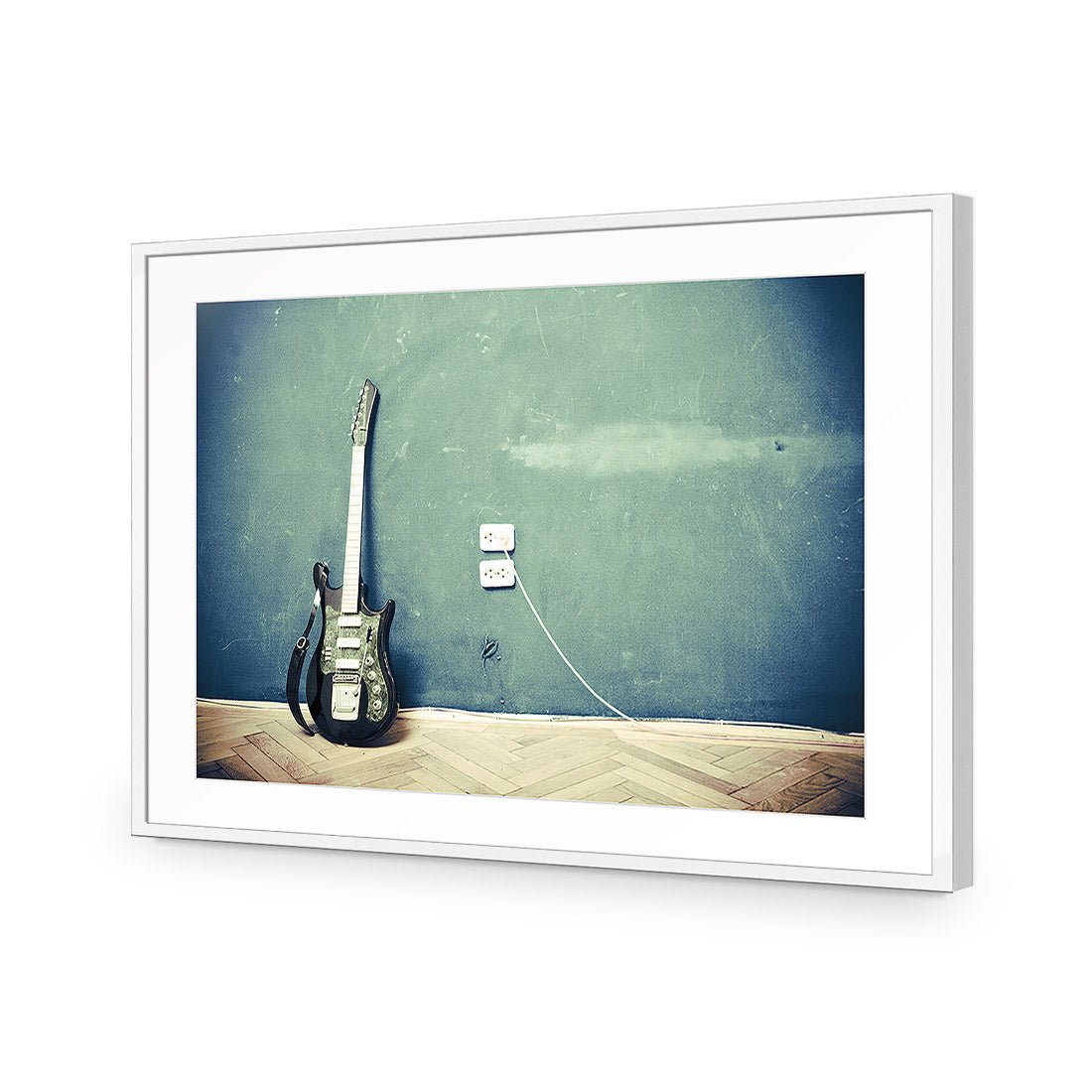 Vintage Guitar - Wall Art Designs - 2682_AR_H WAD_AP - 030 - MAT_45x30_S - 2538 - WHT