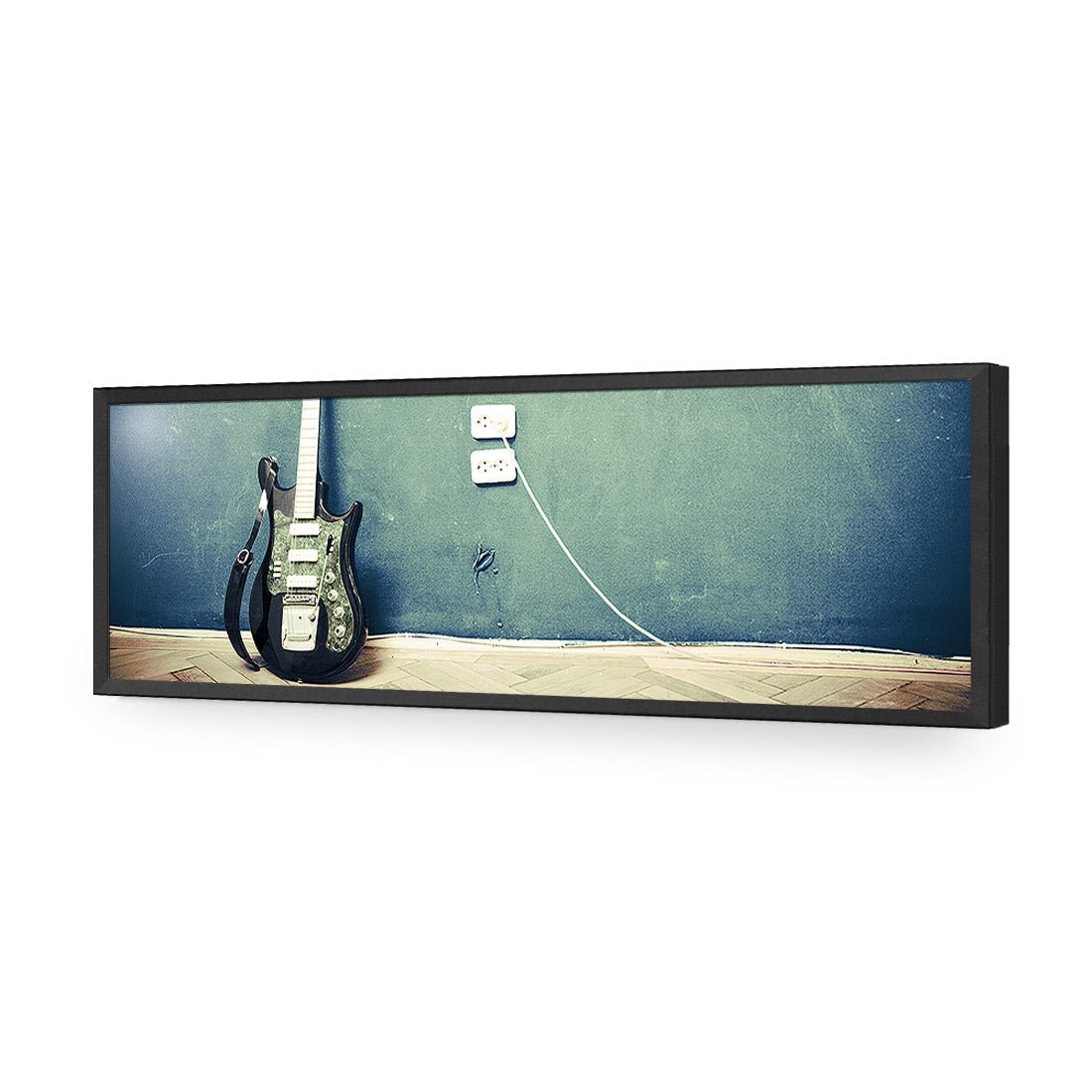 Vintage Guitar (Long) - Wall Art Designs - 2682_AL_H WAD_AP - 030 - EDG_90x30_S - 2538 - BLK