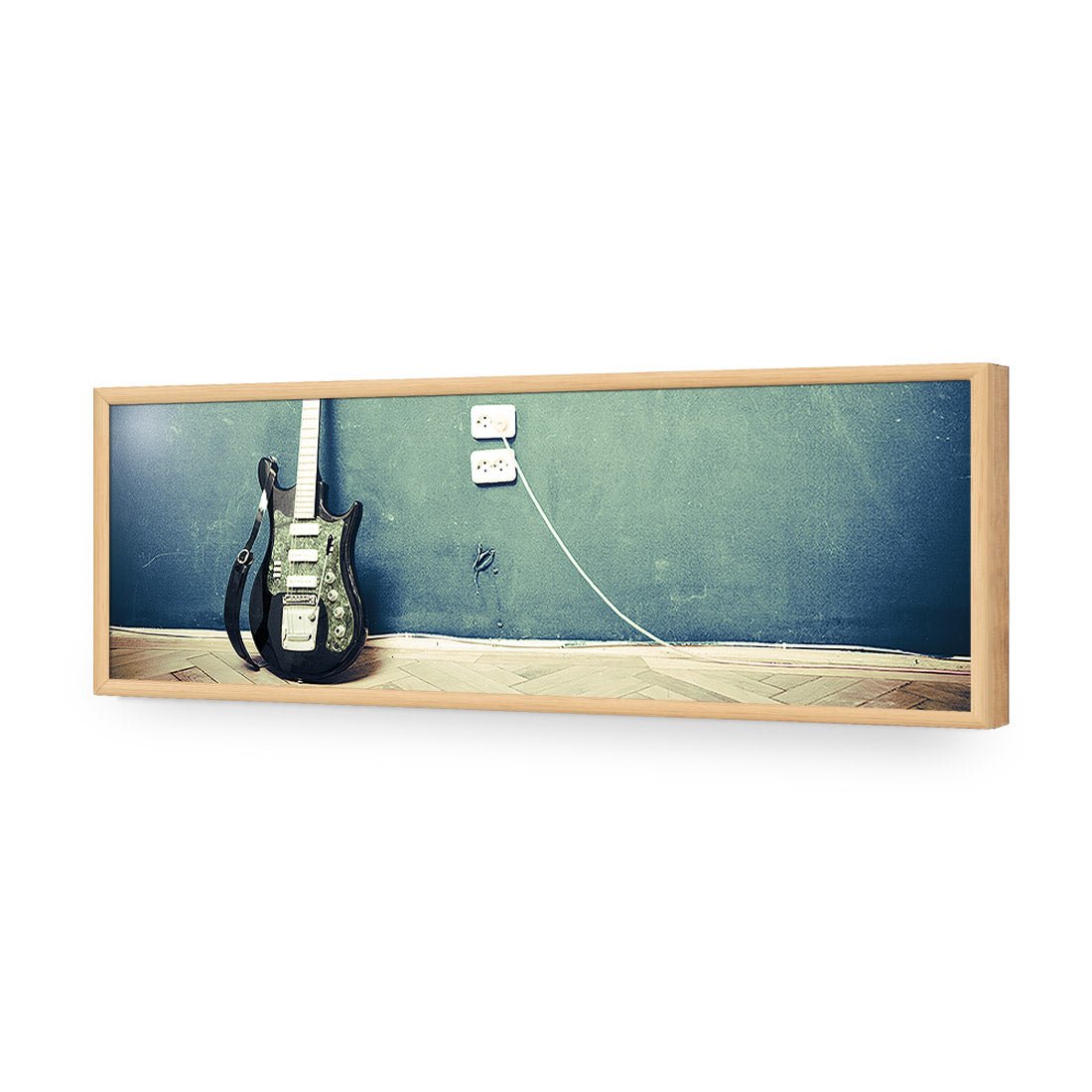 Vintage Guitar (Long) - Wall Art Designs - 2682_AL_H WAD_AP - 030 - EDG_90x30_S - 2538 - OAK