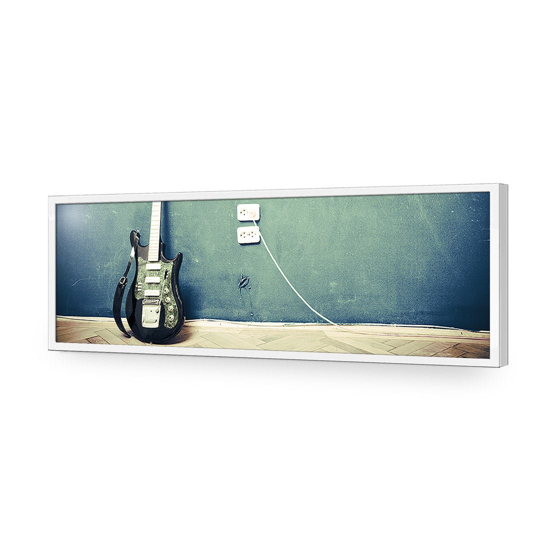 Vintage Guitar (Long) - Wall Art Designs - 2682_AL_H WAD_AP - 030 - EDG_90x30_S - 2538 - WHT