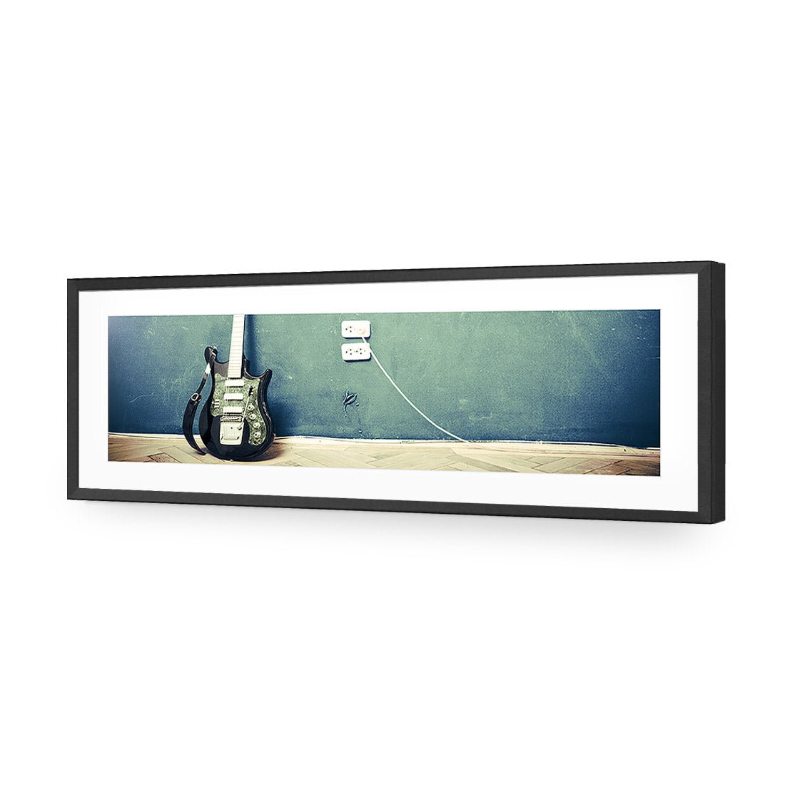 Vintage Guitar (Long) - Wall Art Designs - 2682_AL_H WAD_AP - 030 - MAT_90x30_S - 2538 - BLK