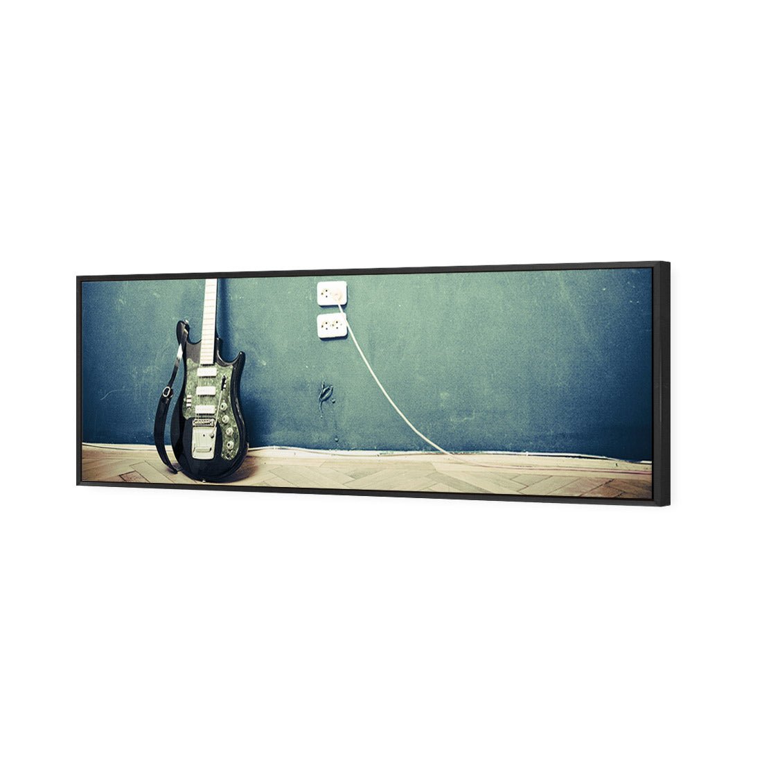 Vintage Guitar (Long) - Wall Art Designs - 2682_AL_H WAD_CP - MPY - 260 - M - S - S_60x20_S - 1550 - BLK