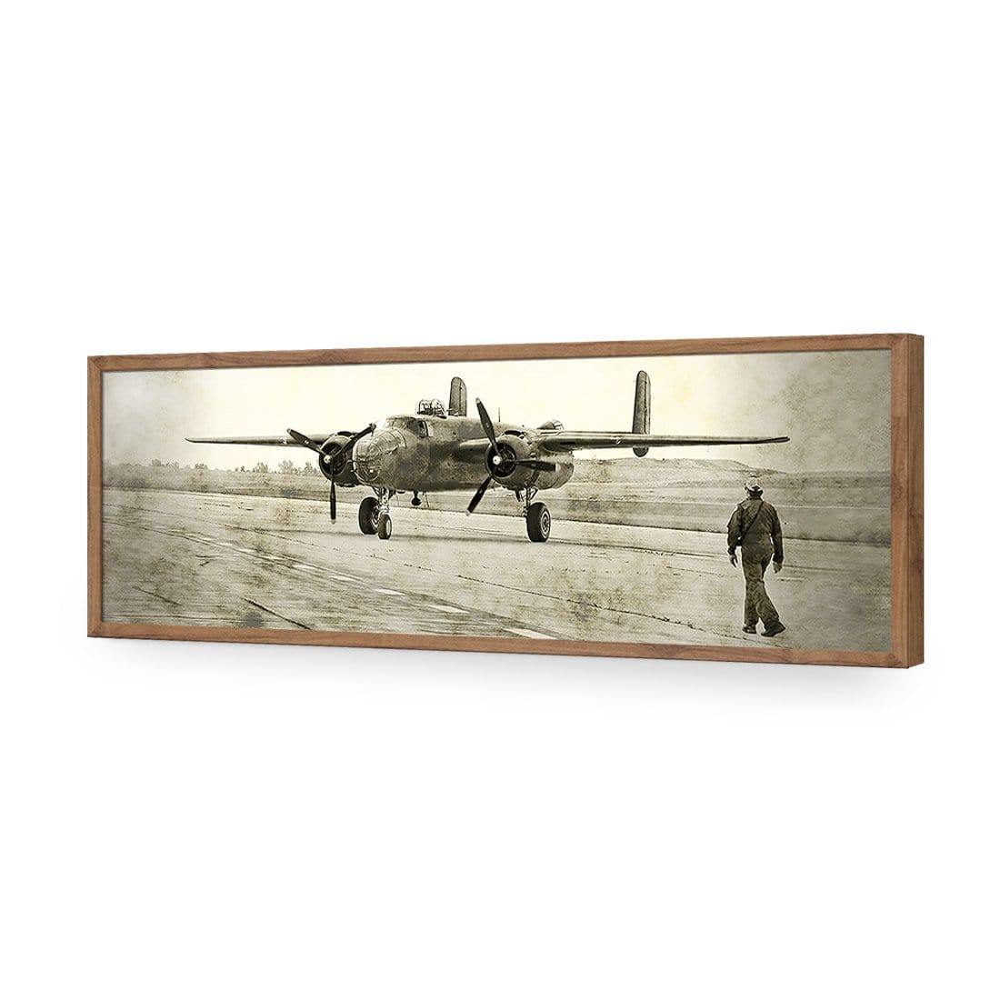 Wartime Plane (long) - Wall Art Designs - 1288_CL_H WAD_AP - 030 - EDG_90x30_S - 2538 - NAT