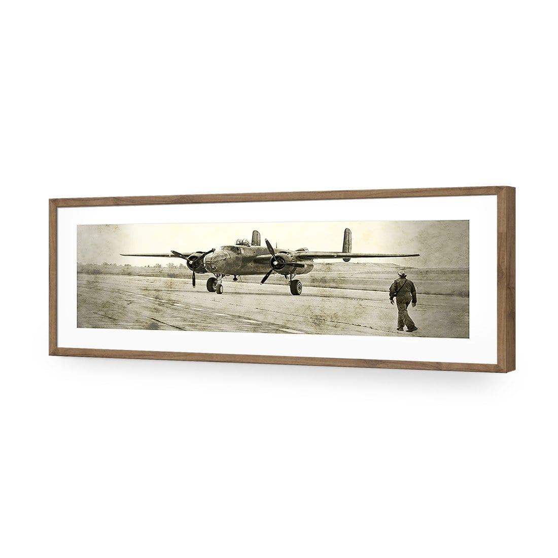 Wartime Plane (long) - Wall Art Designs - 1288_CL_H WAD_AP - 030 - MAT_90x30_S - 2538 - NAT