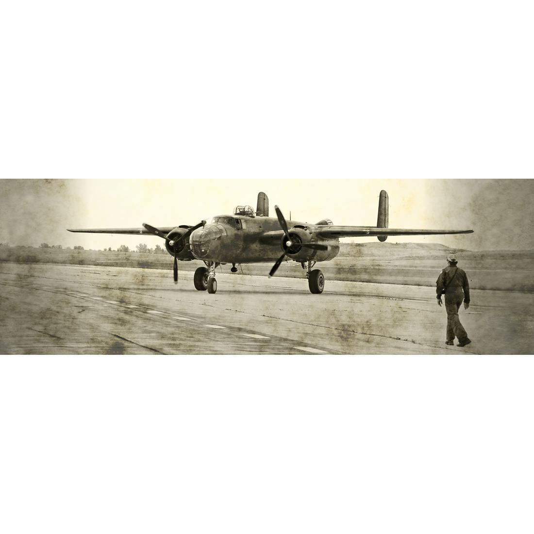 Wartime Plane (long) - Wall Art Designs - 1288_CL_H WAD_CP - MPY - 260 - M - S - S_60x20_NONE