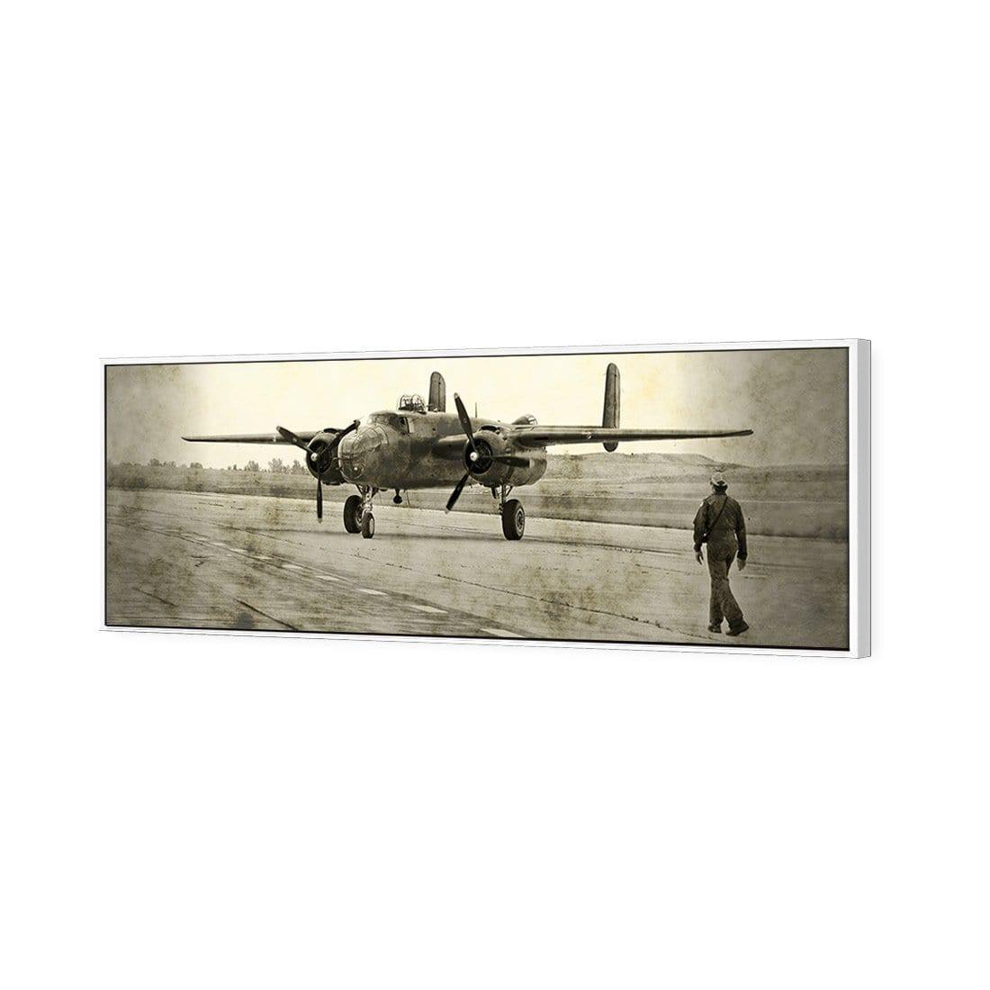 Wartime Plane (long) - Wall Art Designs - 1288_CL_H WAD_CP - MPY - 260 - M - S - S_60x20_S - 1550 - WHT