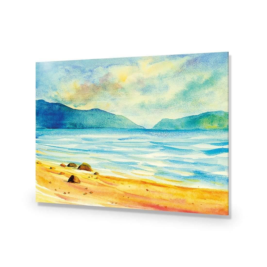 Watercolour Beach View - Wall Art Designs - 3939_AR_H WAD_AP - 030 - EDG_45x30_NONE