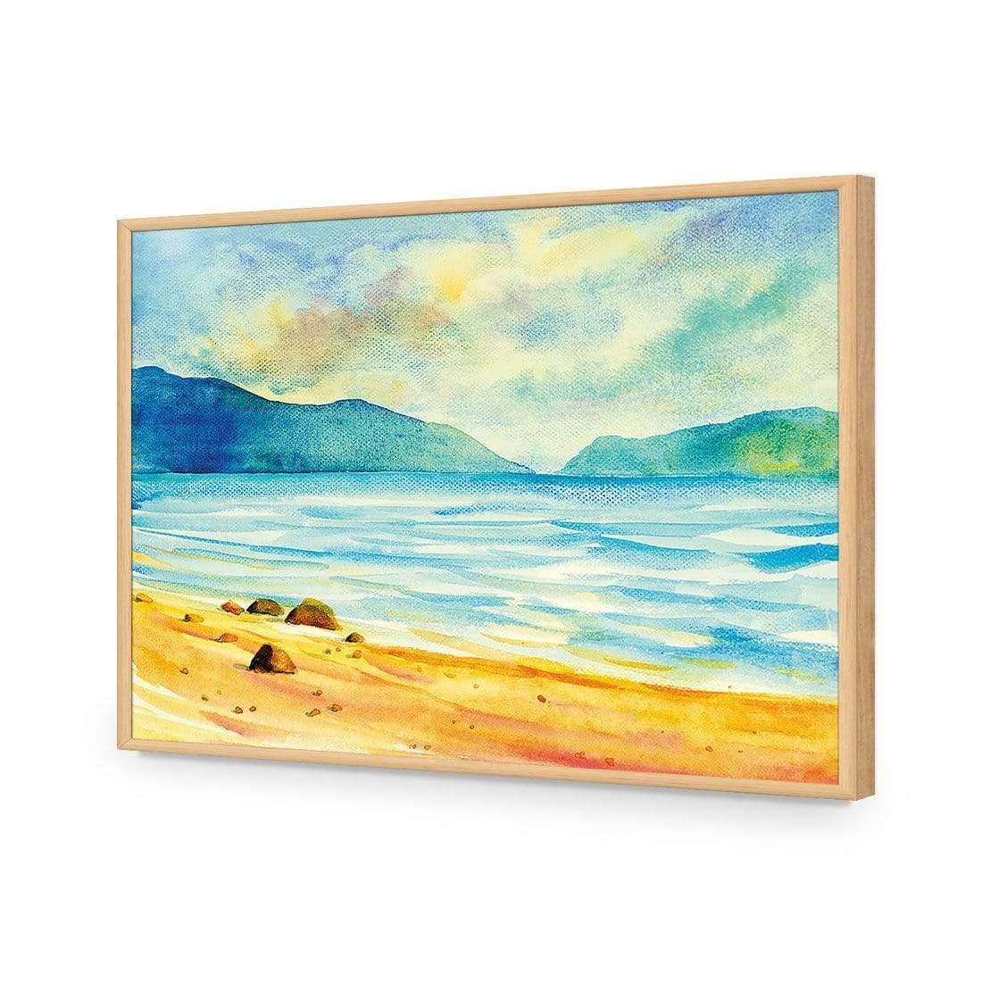 Watercolour Beach View - Wall Art Designs - 3939_AR_H WAD_AP - 030 - EDG_45x30_S - 2538 - OAK