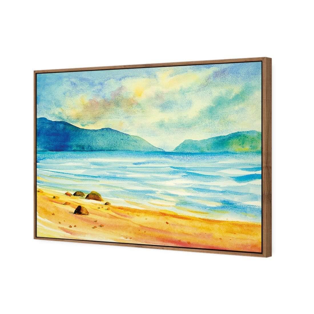 Watercolour Beach View - Wall Art Designs - 3939_AR_H WAD_CP - MPY - 260 - M - S - S_45x30_S - 1550 - NAT