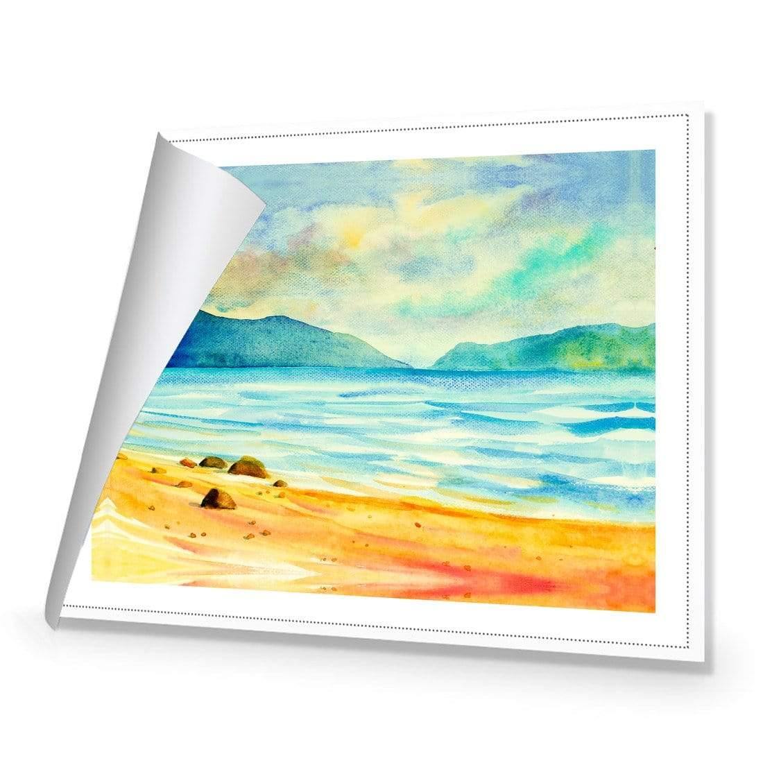 Watercolour Beach View - Wall Art Designs - 3939_AR_H WAD_CP - MPY - 260 - M - R_45x30_NONE