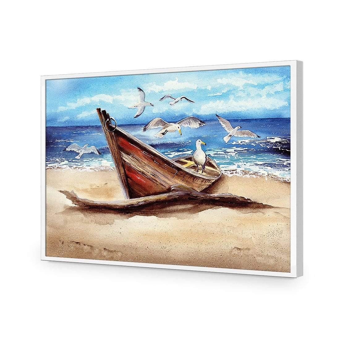 Watercolour Gulls Flocking - Wall Art Designs - 3932_AR_H WAD_AP - 030 - EDG_45x30_S - 2538 - WHT