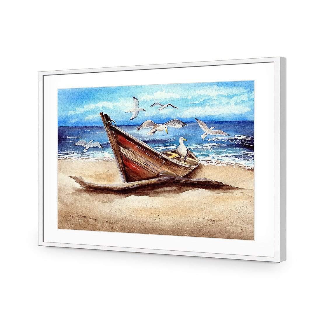 Watercolour Gulls Flocking - Wall Art Designs - 3932_AR_H WAD_AP - 030 - MAT_45x30_S - 2538 - WHT