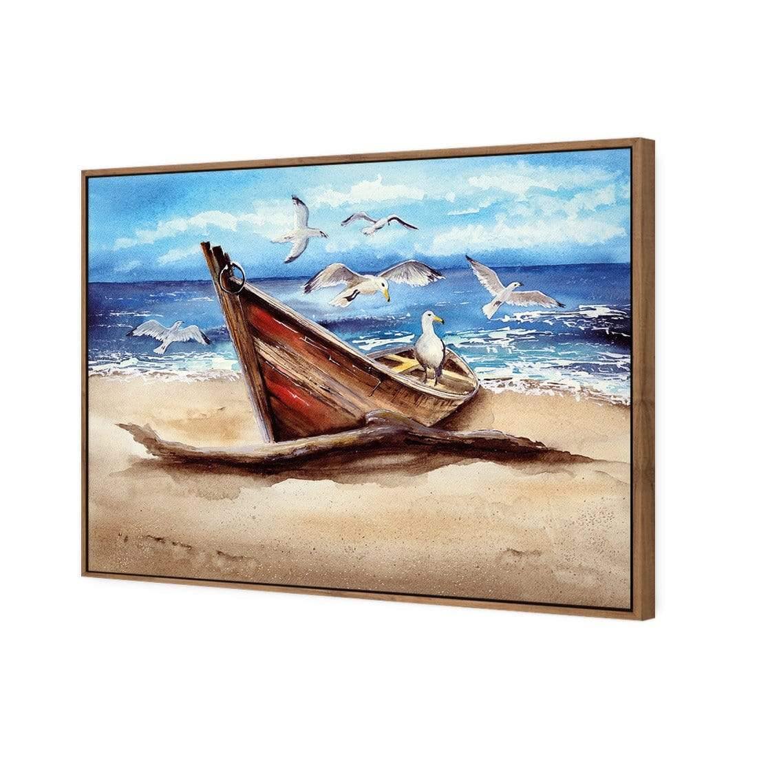 Watercolour Gulls Flocking - Wall Art Designs - 3932_AR_H WAD_CP - MPY - 260 - M - S - S_45x30_S - 1550 - NAT