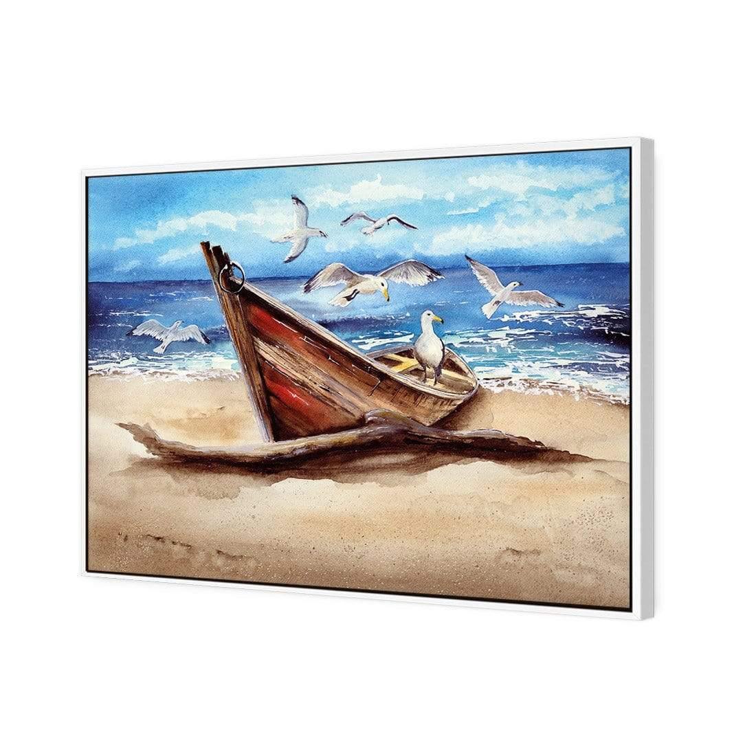 Watercolour Gulls Flocking - Wall Art Designs - 3932_AR_H WAD_CP - MPY - 260 - M - S - S_45x30_S - 1550 - WHT