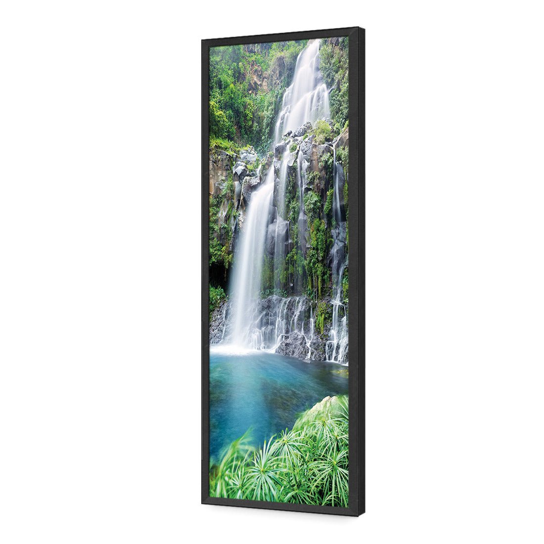 Waterfall Heaven (long) - Wall Art Designs - 2229_AL_V WAD_AP - 030 - EDG_90x30_S - 2538 - BLK