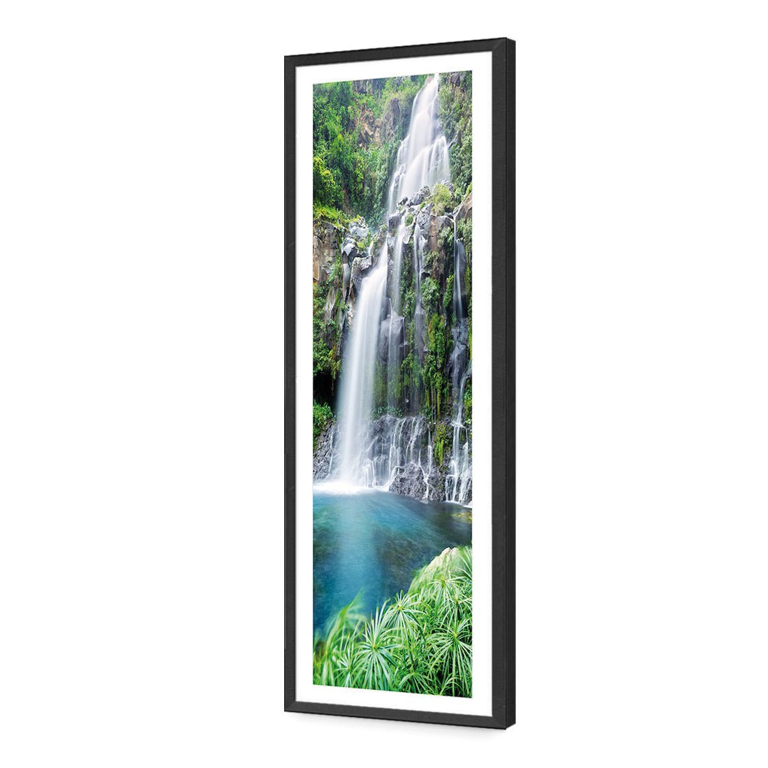 Waterfall Heaven (long) - Wall Art Designs - 2229_AL_V WAD_AP - 030 - MAT_90x30_S - 2538 - BLK