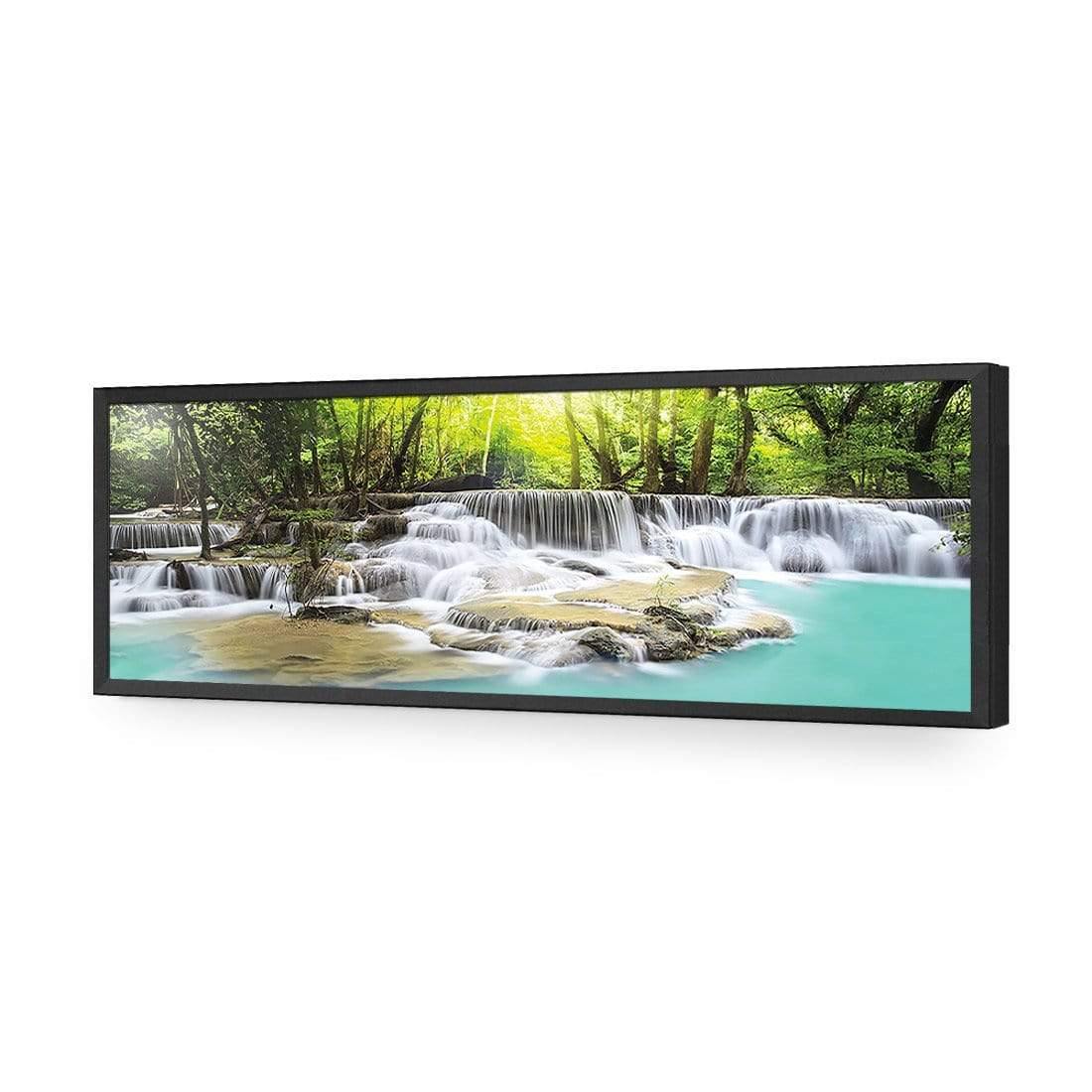 Waterfall Sunset (Long) - Wall Art Designs - 655_AL_H WAD_AP - 030 - EDG_90x30_S - 2538 - BLK