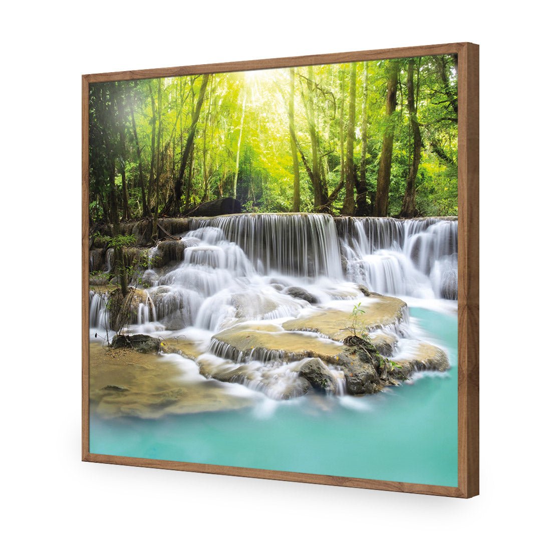 Waterfall Sunset (square) - Wall Art Designs - 655_AS_Q WAD_AP - 030 - EDG_37x37_S - 2538 - NAT