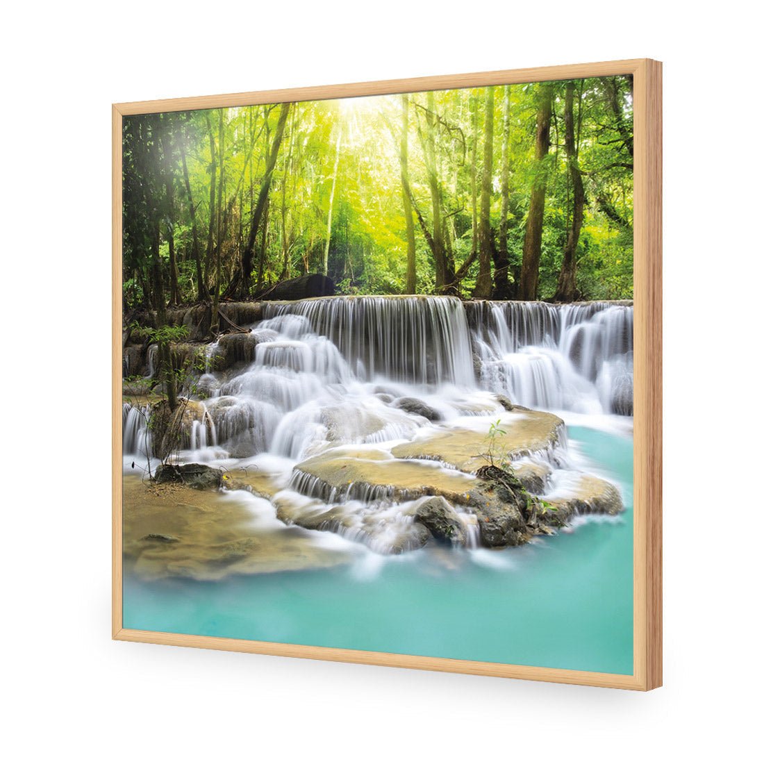 Waterfall Sunset (square) - Wall Art Designs - 655_AS_Q WAD_AP - 030 - EDG_37x37_S - 2538 - OAK