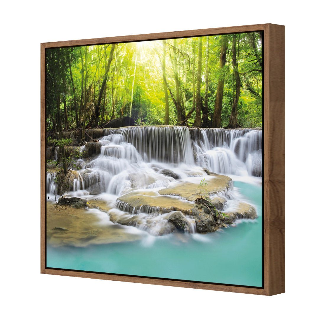 Waterfall Sunset (square) - Wall Art Designs - 655_AS_Q WAD_CP - MPY - 260 - M - S - S_37x37_S - 1550 - NAT