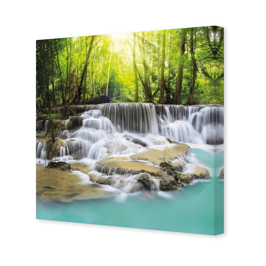Waterfall Sunset (square) – Wall Art Designs