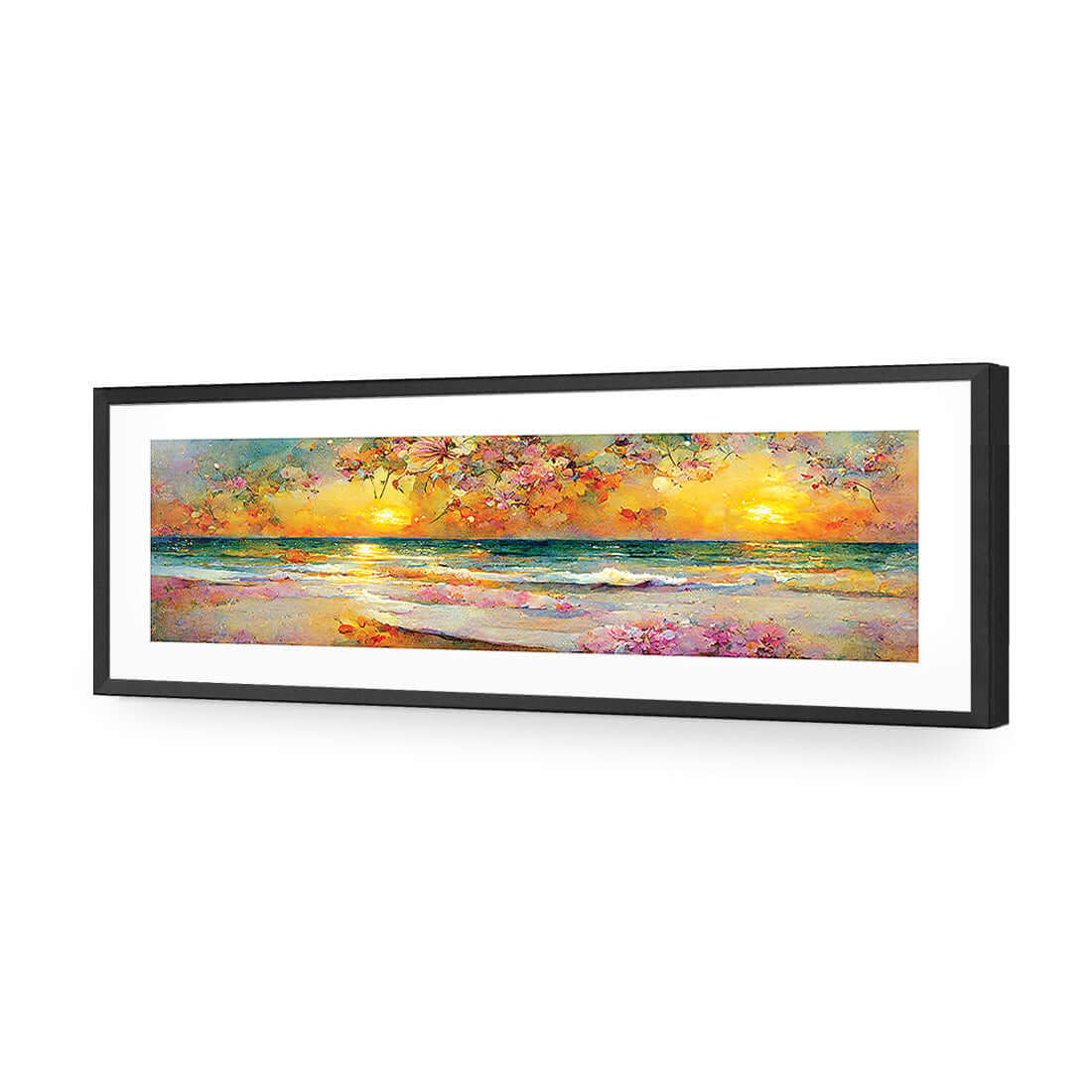 Wave of Petals - Wall Art Designs - WB_100182_AL_H WAD_AP - 030 - MAT_90x30_S - 2538 - BLK