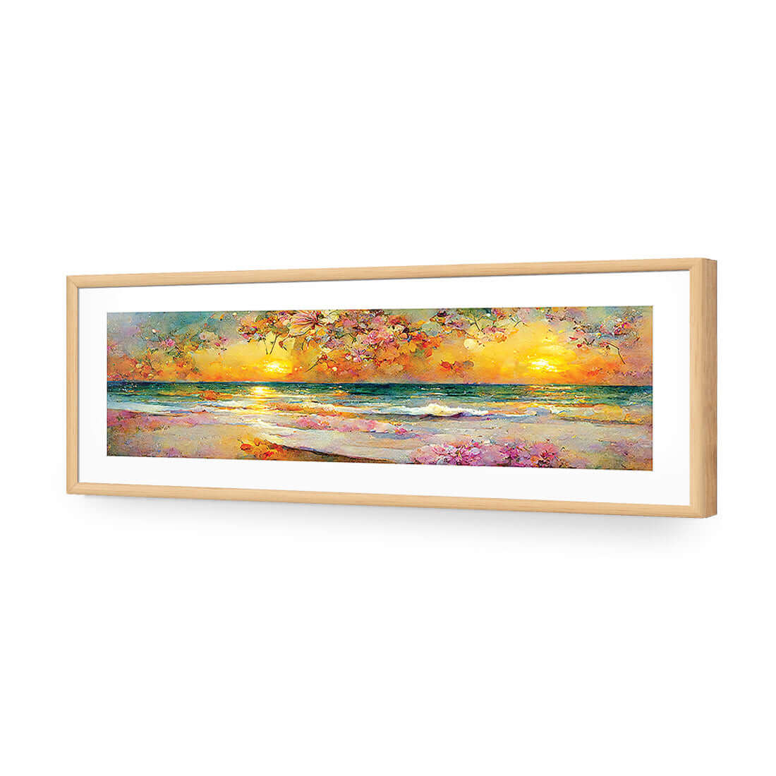 Wave of Petals - Wall Art Designs - WB_100182_AL_H WAD_AP - 030 - MAT_90x30_S - 2538 - OAK