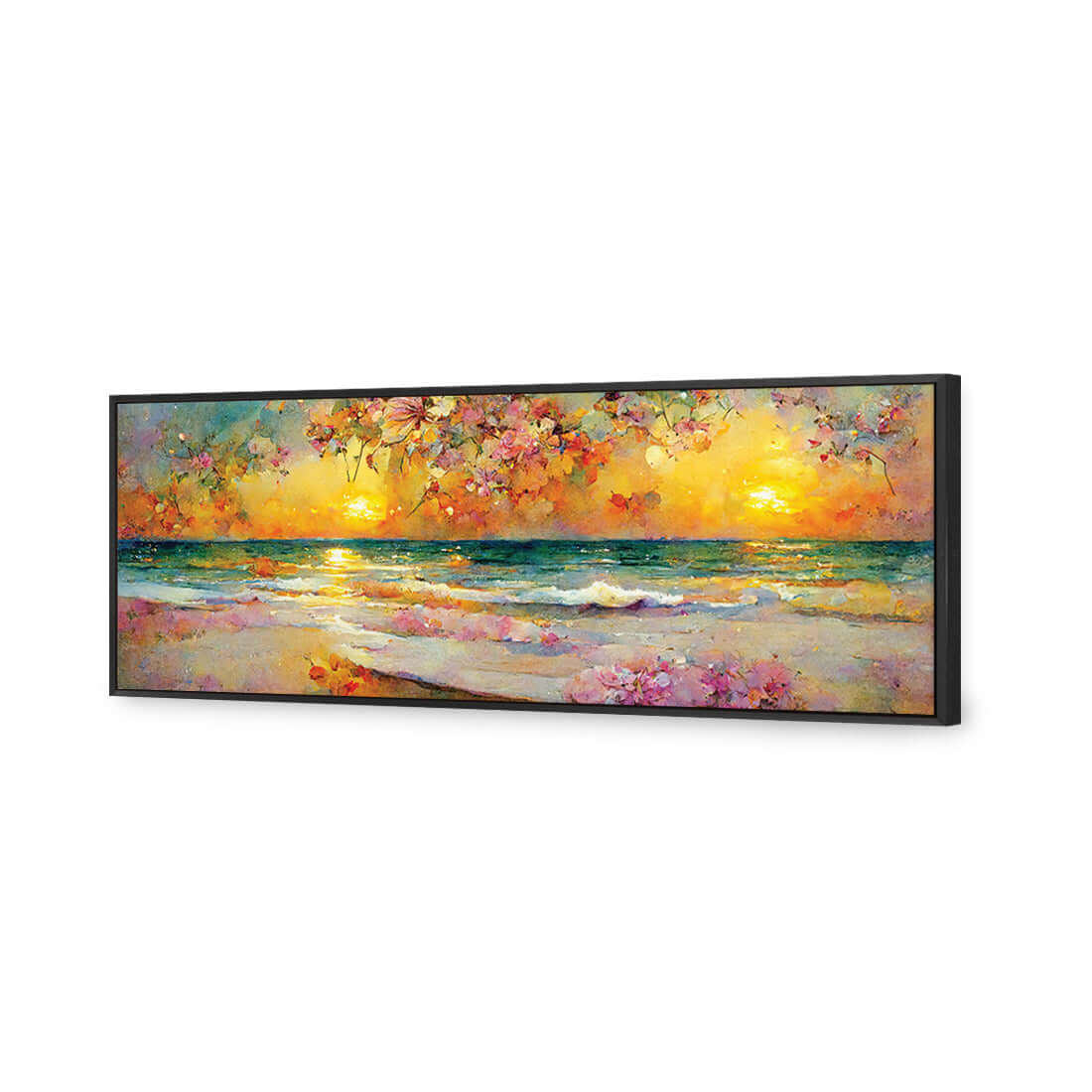 Wave of Petals - Wall Art Designs - WB_100182_AL_H WAD_CP - MPY - 260 - M - S - S_60x20_S - 1550 - BLK