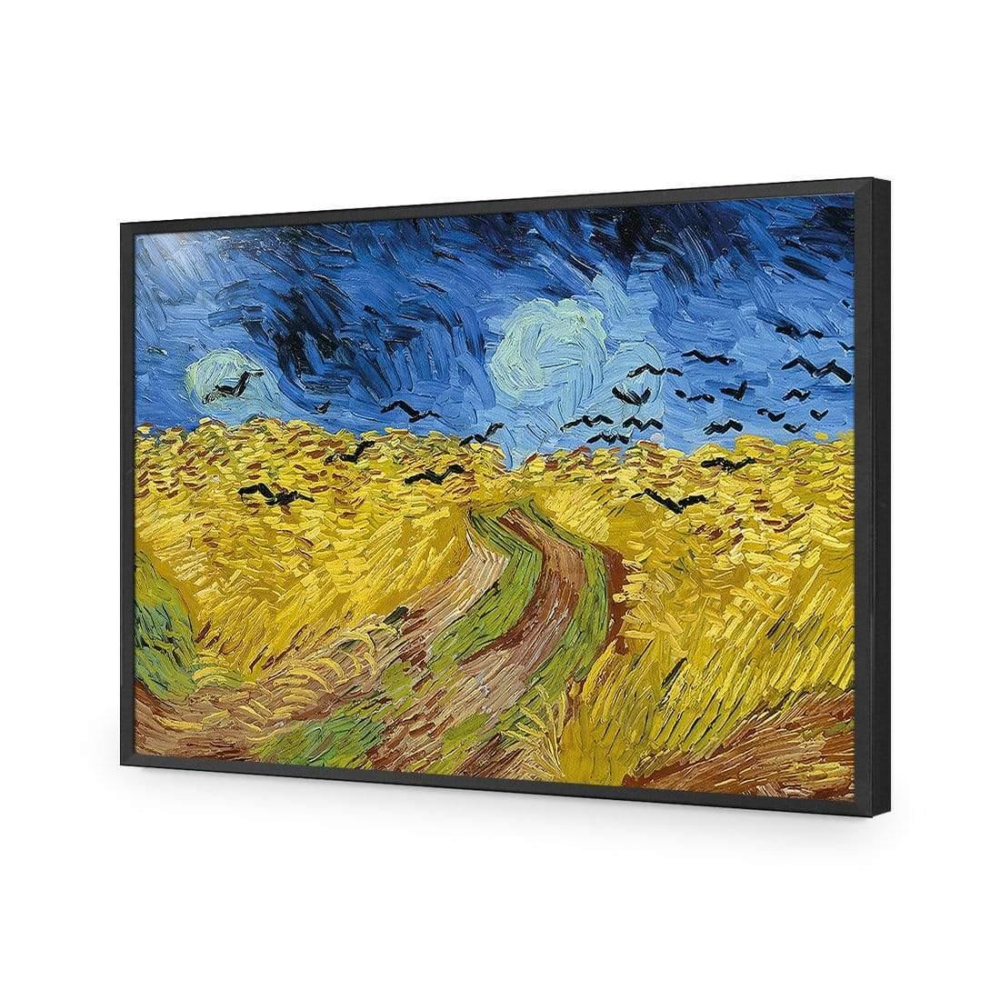 Wheat Fields with Crows by Vincent van Gogh - Wall Art Designs - 3826_AR_H WAD_AP - 030 - EDG_45x30_S - 2538 - BLK